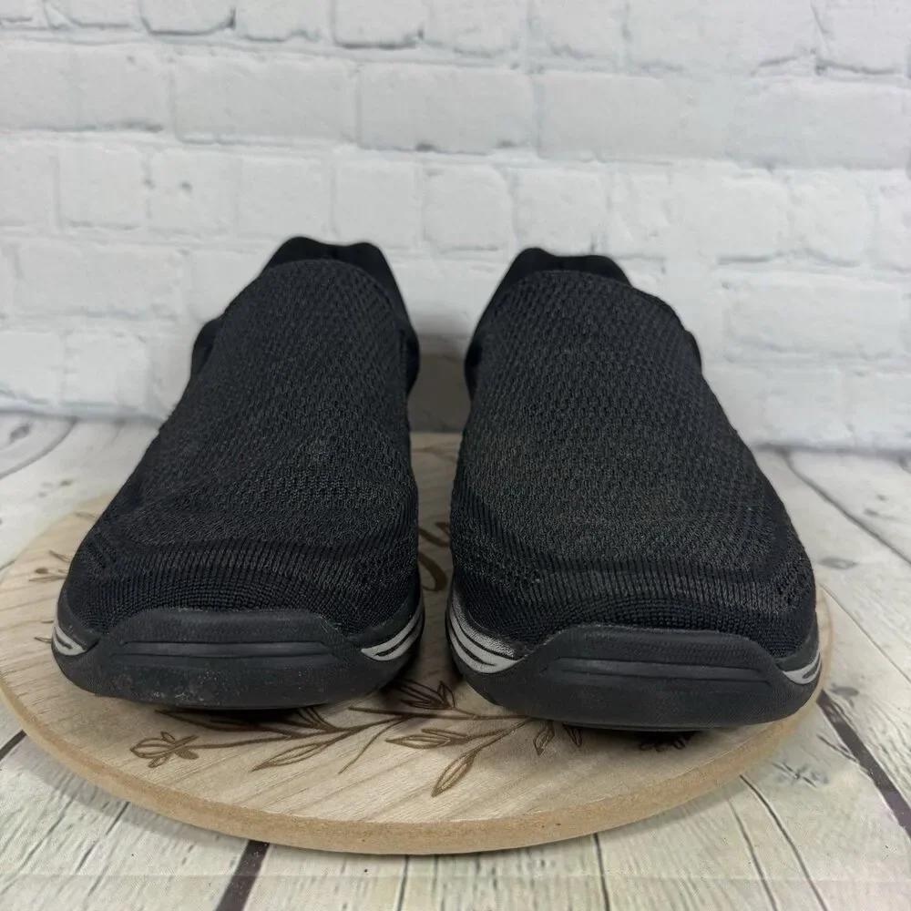 Skechers Expected Gomel Mens 13 Black Slip On Shoes Relaxed Fit Memory Foam